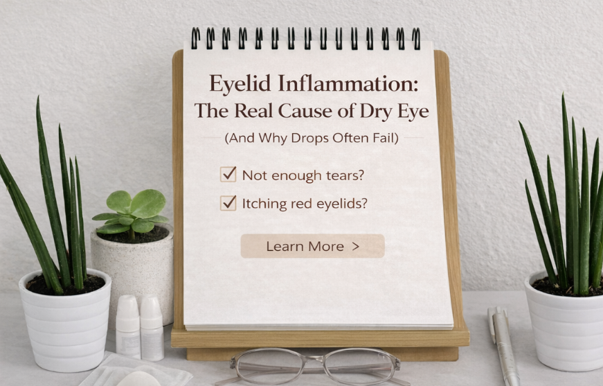 Eyelid Inflammation: The Real Cause of Dry Eye (And Why Drops Often Fail)